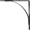 Ekena Millwork Morris Steel Bracket, Antiqued Warm Silver 3"W x 16"D x 16"H BKTM03X16X16MOAWS - alternate 4